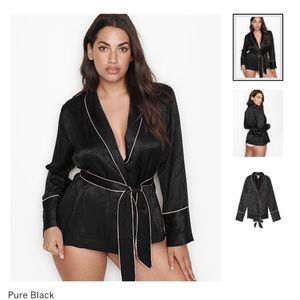 Victoria’s Secret Satin Belted Pyjama Top.